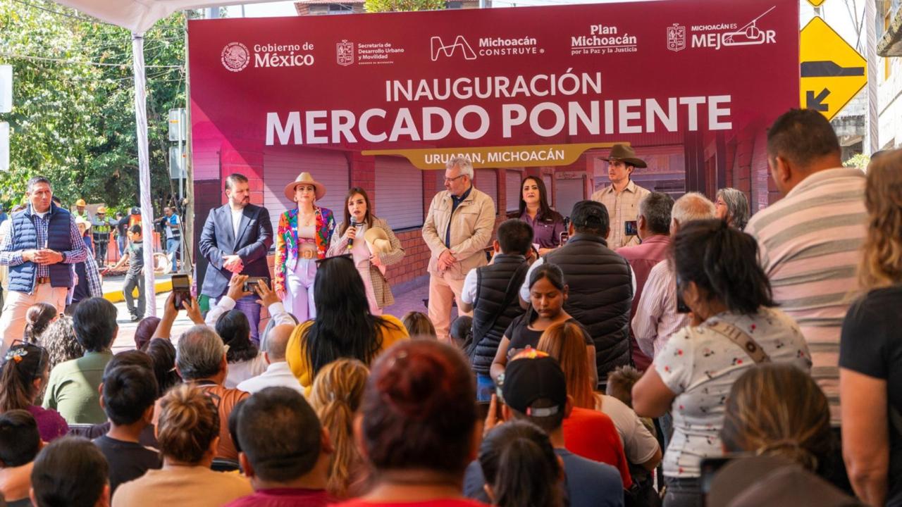 Abre sus puertas el Mercado Poniente en Uruapan gracias a la gestión del alcalde Carlos Manzo