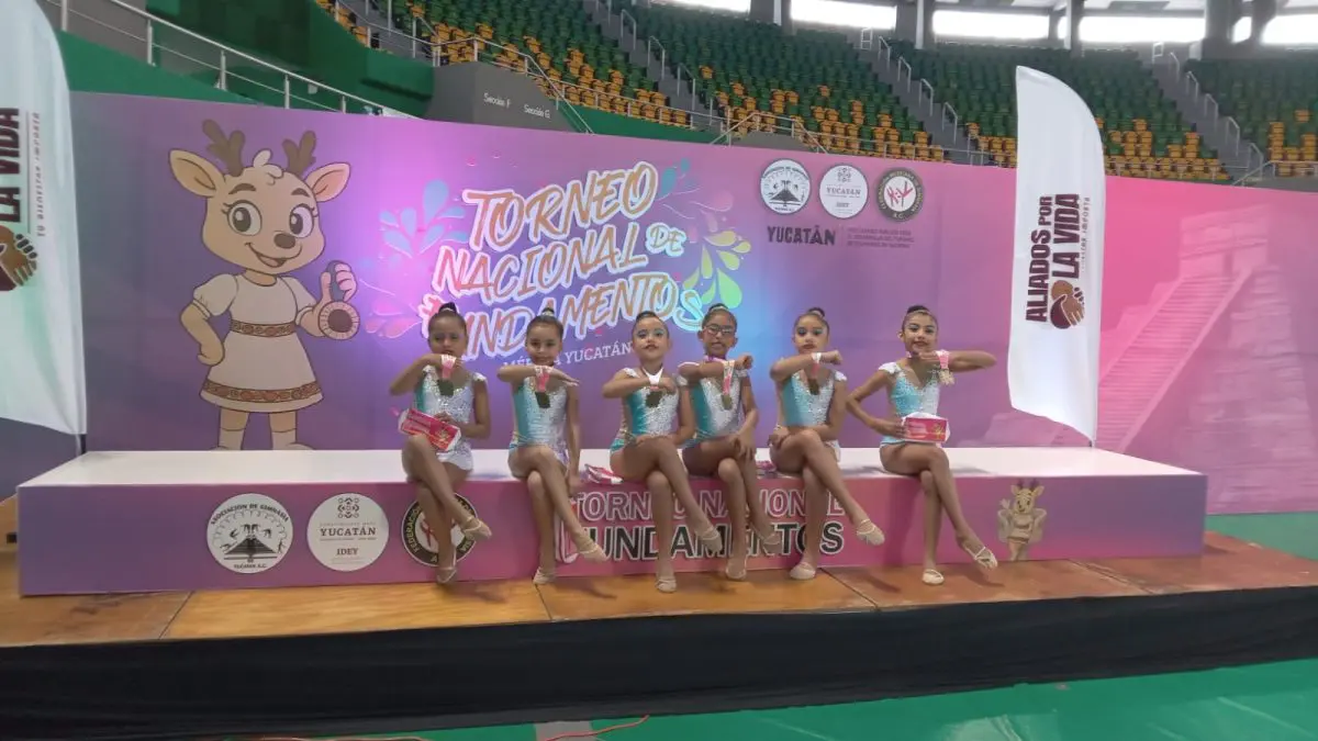 Gimnastas de Puerto Vallarta brillan en el Campeonato Nacional de Fundamentos 2025