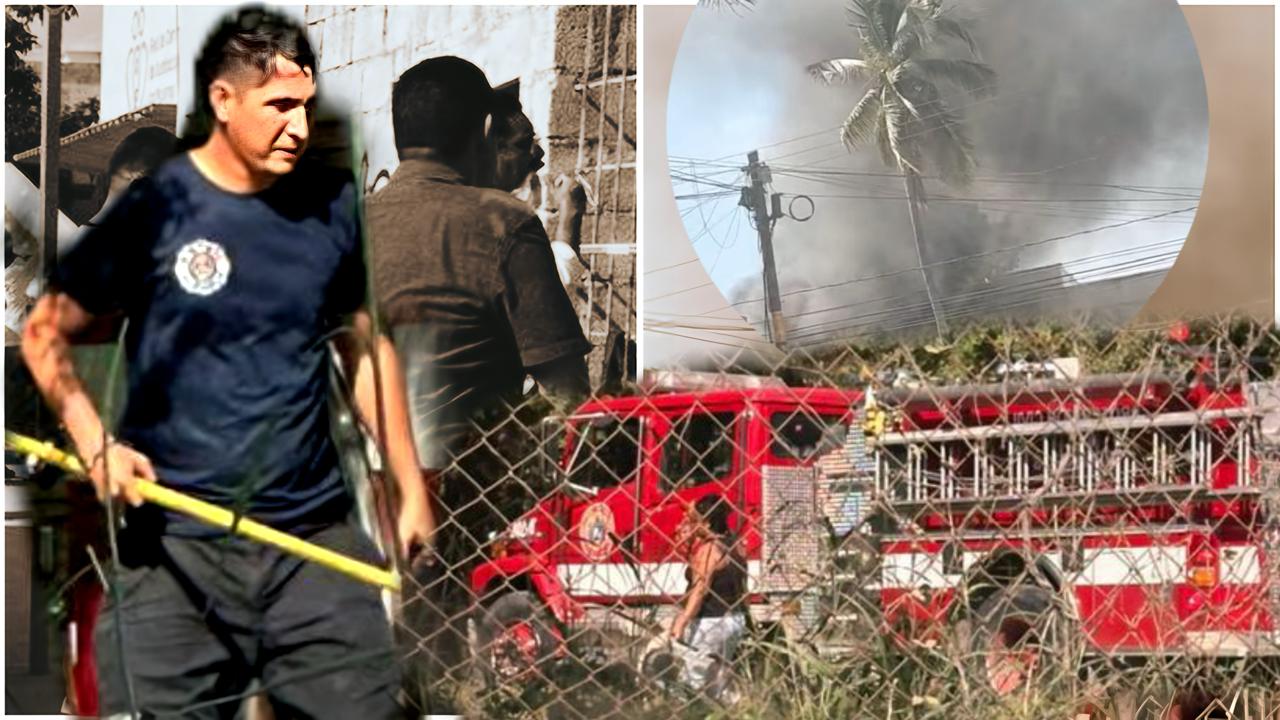 Incendio en Mojoneras cerca de la Fiscalía y la biblioteca activa a los bomberos