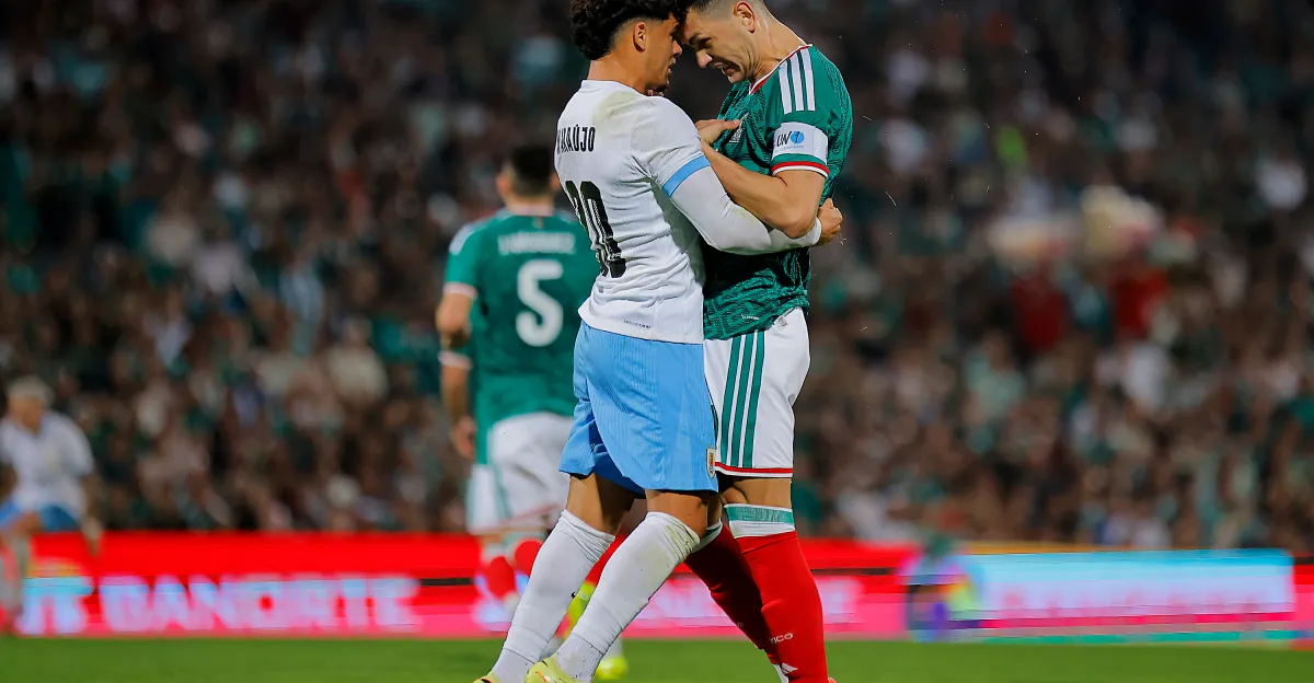 México y Uruguay disputan un empate sin goles en un emocionante encuentro.