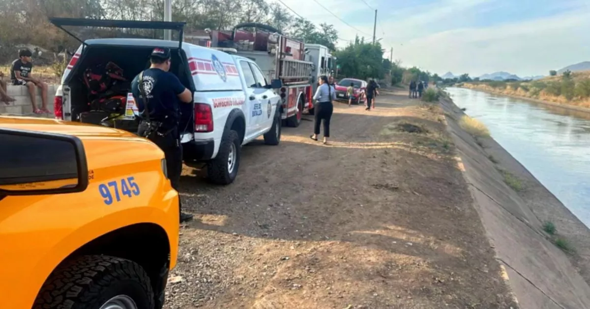 Reanuda la búsqueda de Luis Ángel en el canal Humaya tras caer al agua mientras intentaba recuperar su pelota.