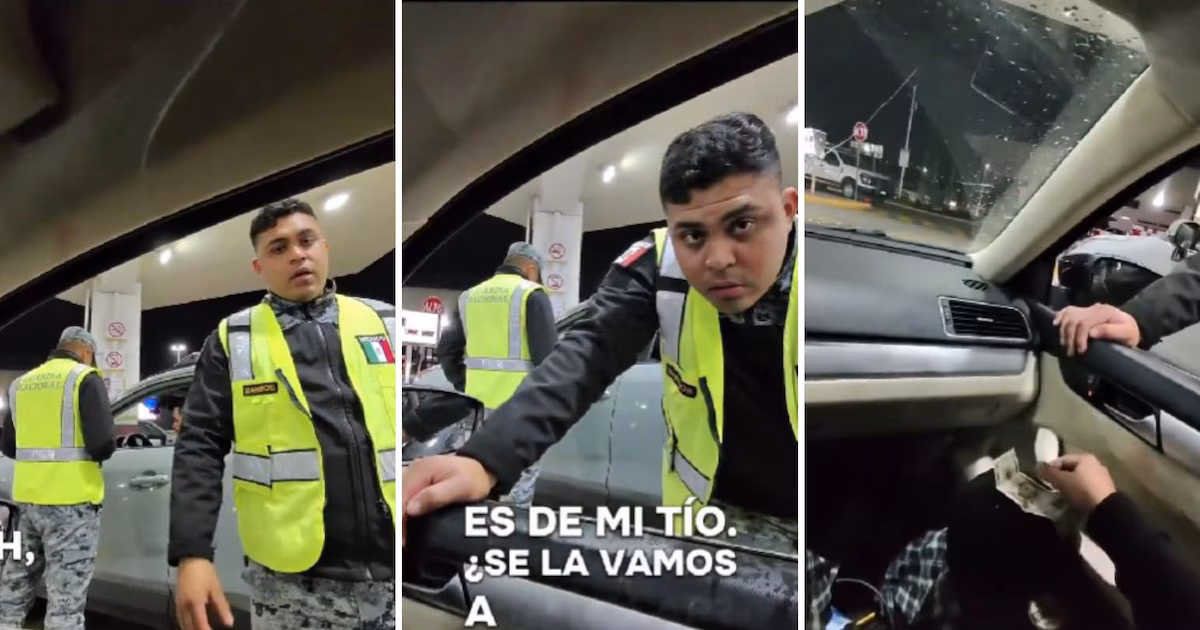 Agente federal sorprendido aceptando un soborno en la frontera de Tijuana