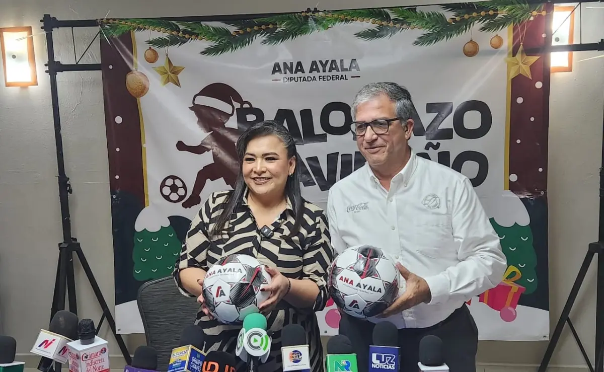 Ana Ayala lanza el Balonazo Navideño para promover el deporte y la convivencia en la infancia de Ahome