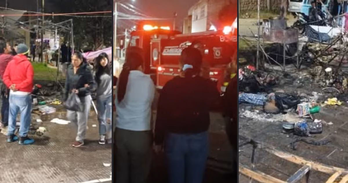 Bazar de Tultitlán sufre explosión que deja dos heridos