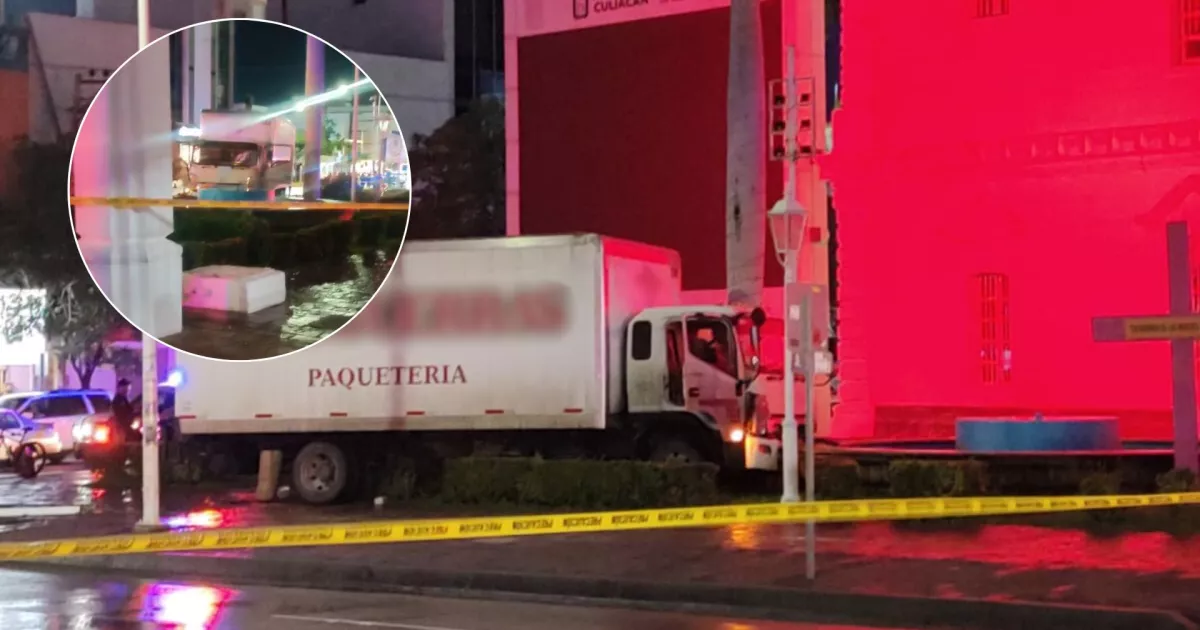 Chofer de camión asesinado al estrellarse contra la fuente del Ayuntamiento de Culiacán