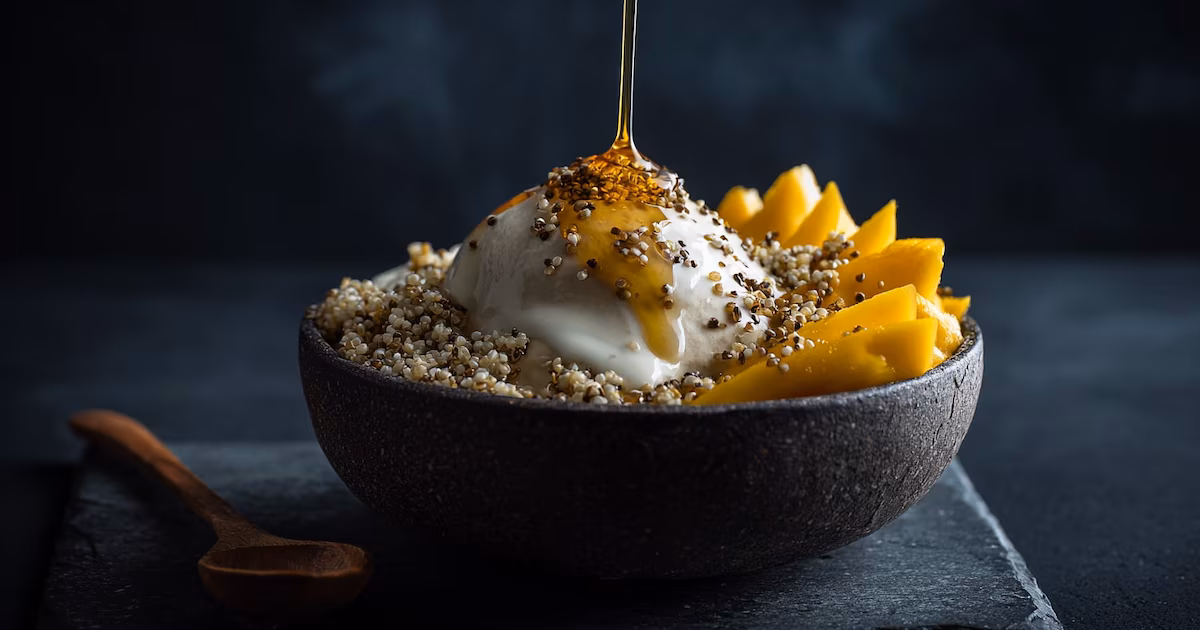 Desayuno mexicano: bowl tropical de amaranto y mango para empezar el día de manera saludable