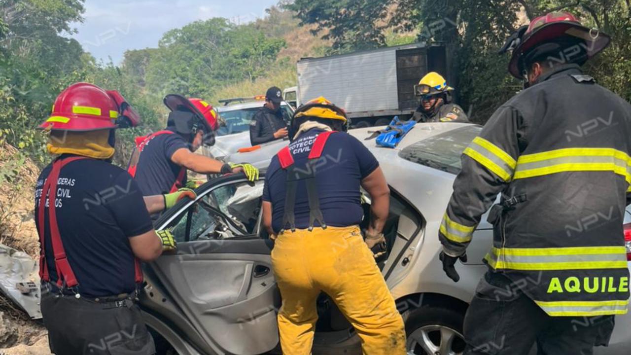 Dos heridos tras el accidente vial en San Quintín