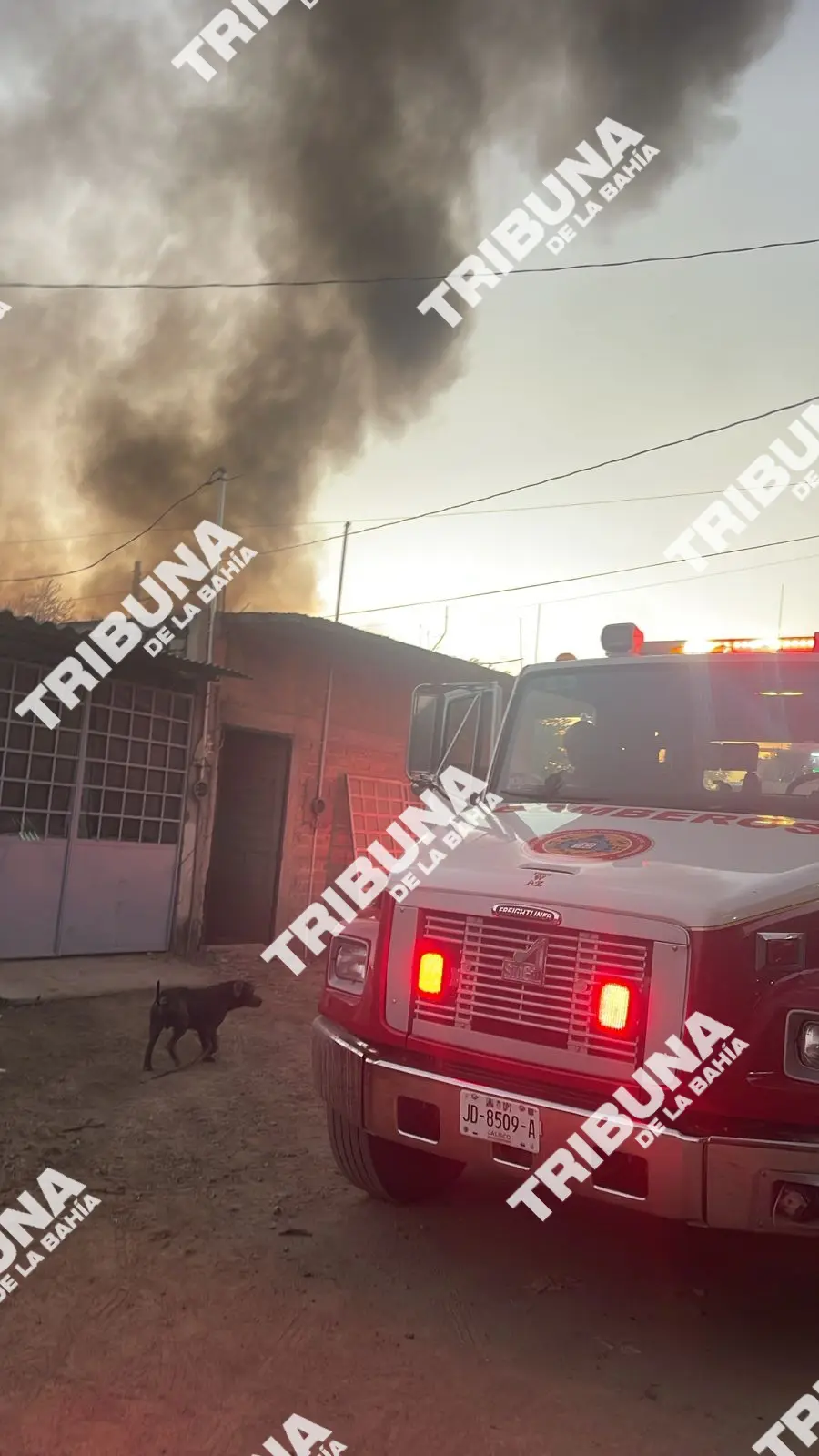 Incendio devasta una casa en Getsemaní, Puerto Vallarta