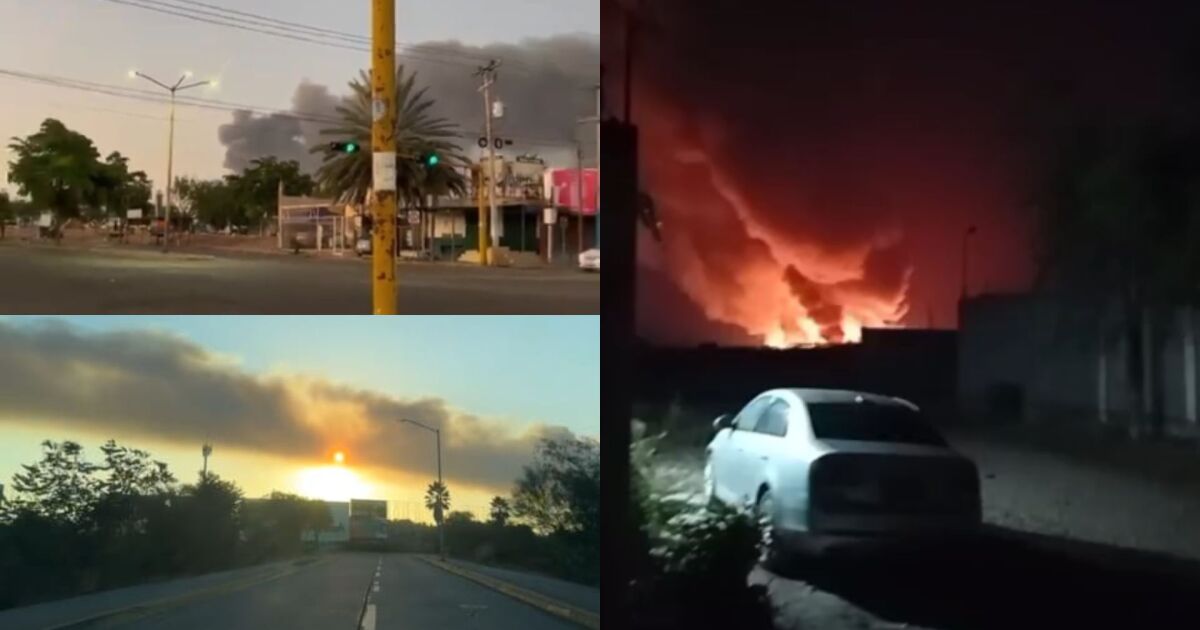 Incendio en el vertedero de Piggy Back genera una intensa nube de humo al sur de Culiacán