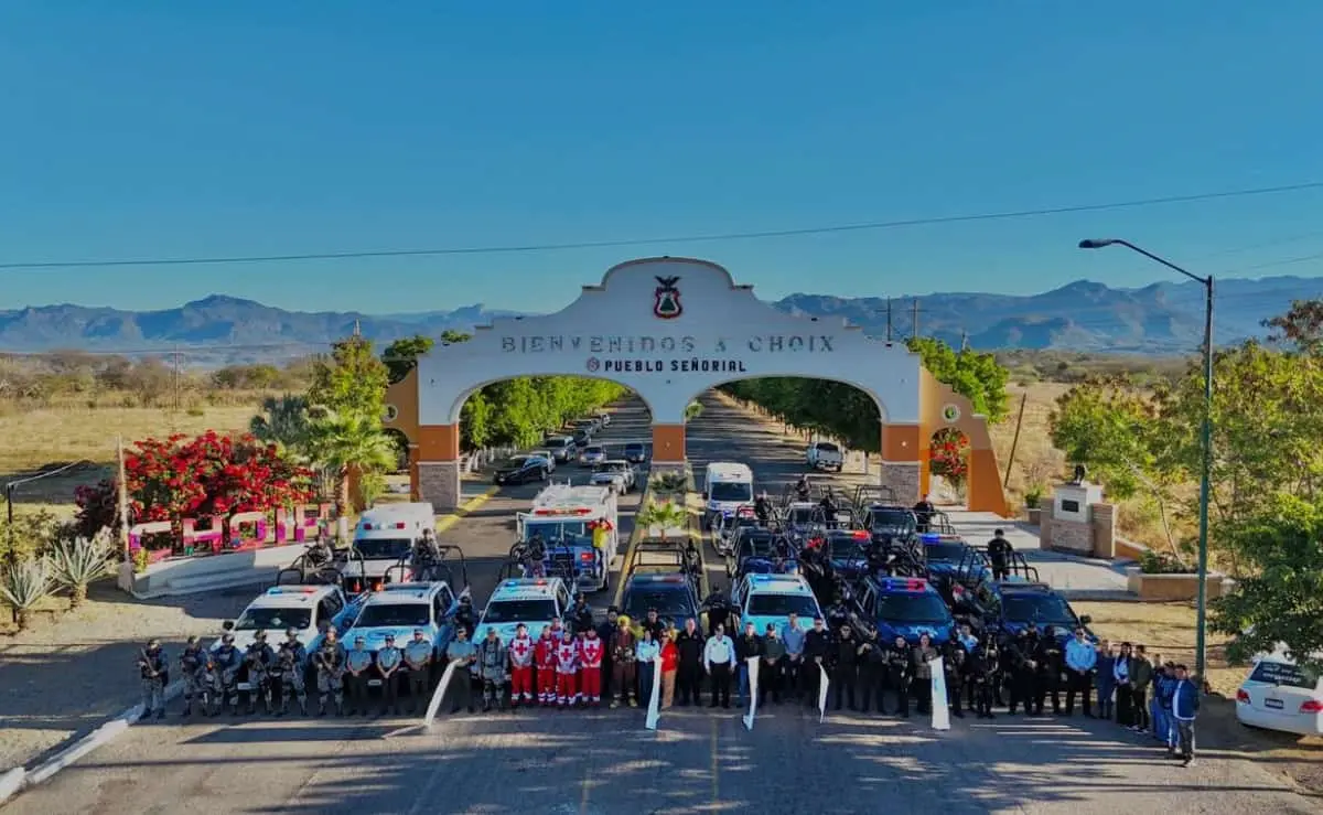 Inicia el Operativo Guadalupe-Reyes en Choix para fortalecer la seguridad en la temporada navideña