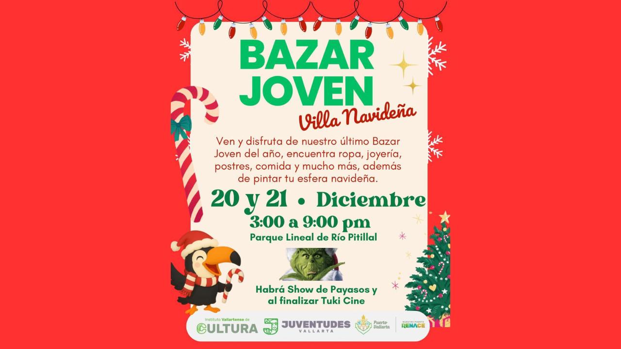 Jóvenes emprendedores celebran el fin de año con un bazar temático en el Río Pitillal