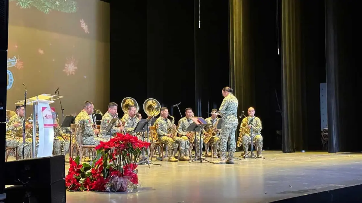 La Banda Sinfónica de la III Región Militar ilumina la Navidad en Los Mochis con un concierto sin costo