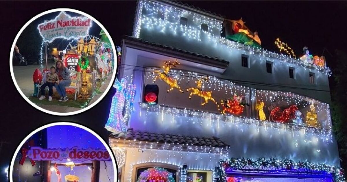 La increíble casa navideña de Los Mochis con más de 200 luces que ha conquistado Internet