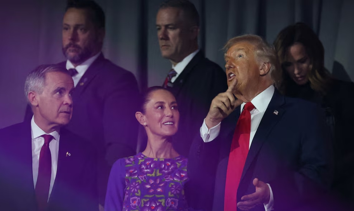 Líderes de México, EE. UU. y Canadá se reúnen en privado tras el sorteo del Mundial 2026