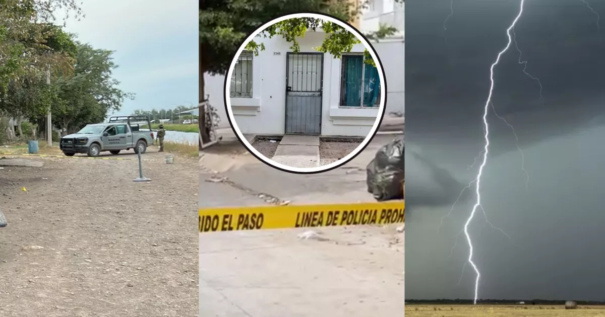 Lluvias a la vista el jueves; asesinato en El Diez y novedades del día en Sinaloa