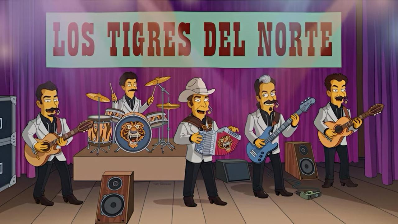Los Tigres del Norte debutan en Los Simpson con "El Corrido de Pedro y Homero"