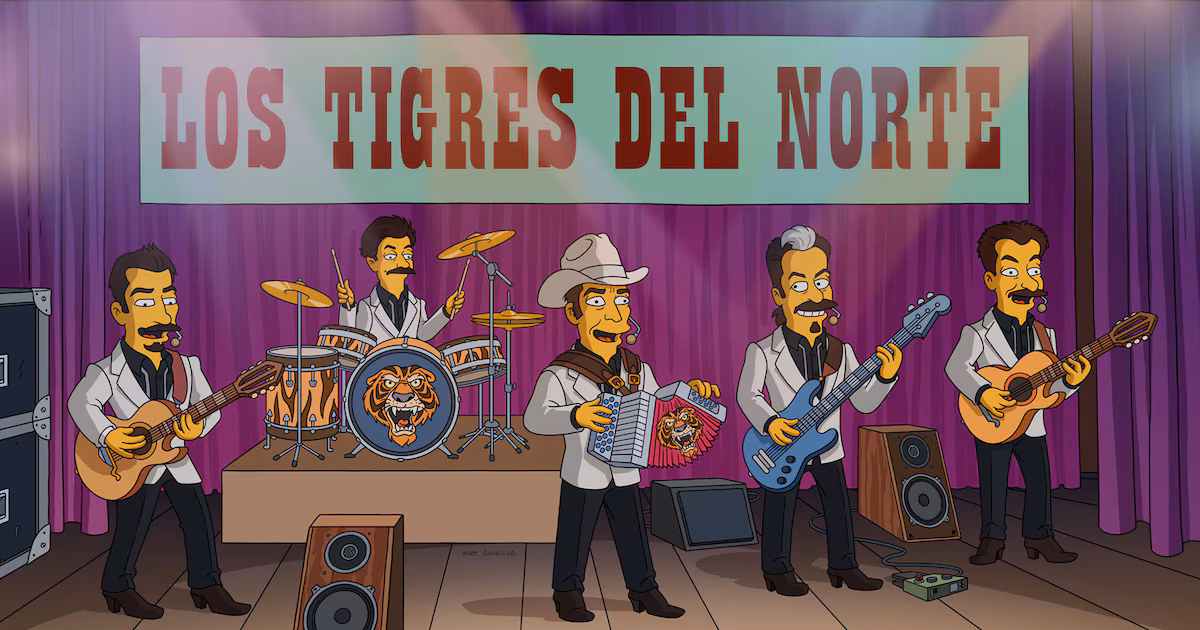 Los Tigres del Norte llegan a Los Simpson: descubre el “Corrido de Pedro y Homero”