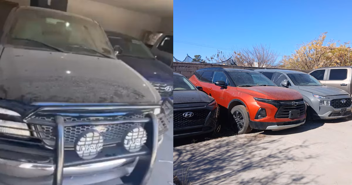 Los operativos contra la flotilla de autos robados y blindados en Agua Prieta, Sonora: ¡Descubre el coche "monstruo"! | Video