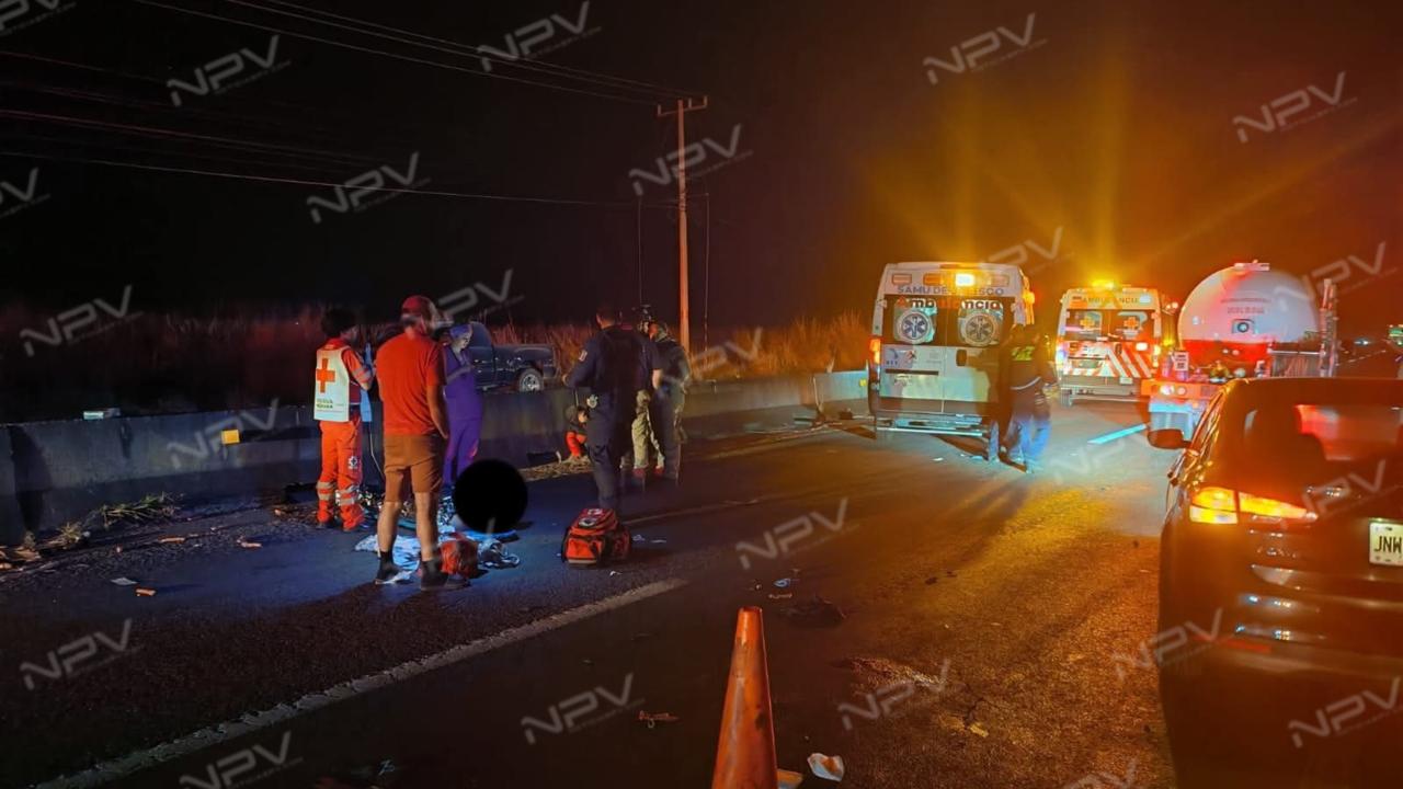 Motociclista sufre heridas graves en brutal accidente en la carretera Ameca–Tala