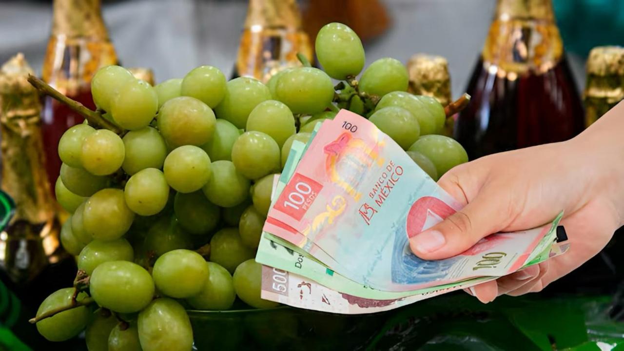 Profeco monitorea precios de uvas y lomo para la cena de fin de año
