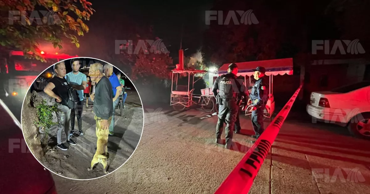 Ramón y su perrito huyen con éxito de un devastador incendio en la colonia 72 de Los Mochis