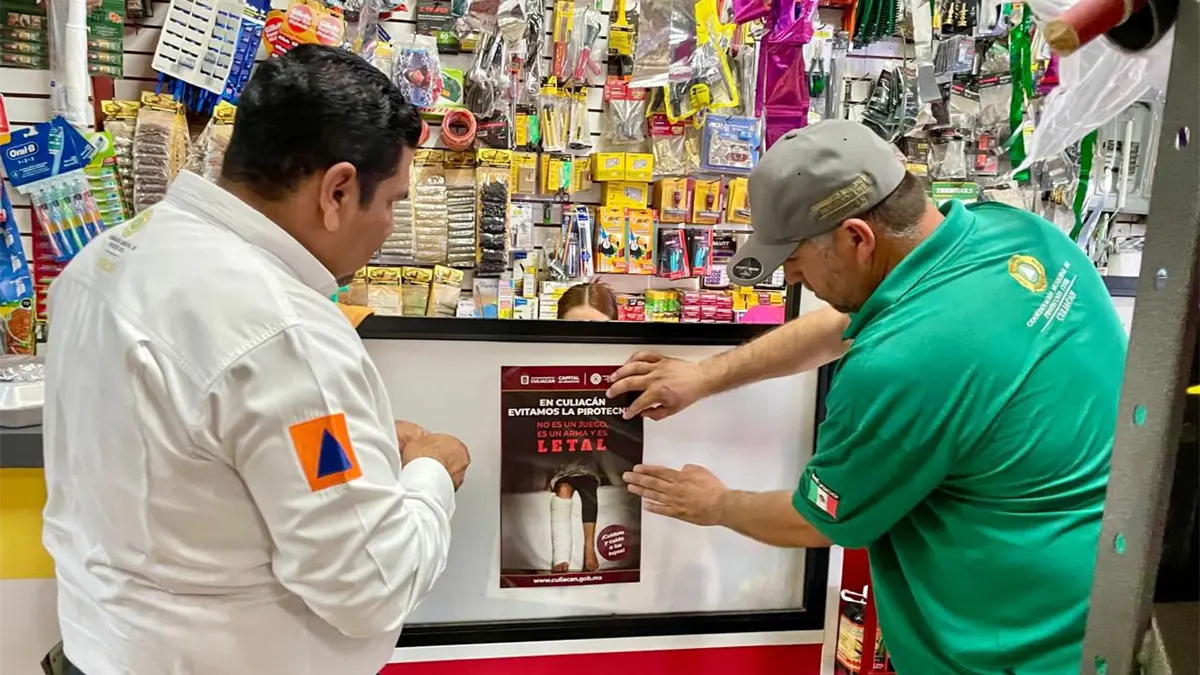 Se confiscan 120 kg de pirotecnia en Culiacán durante la temporada navideña