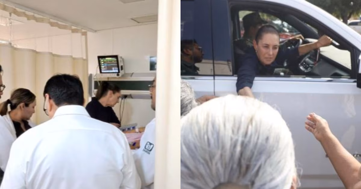 Sheinbaum visita a pacientes y familiares en Salina Cruz después del accidente del Tren Interoceánico