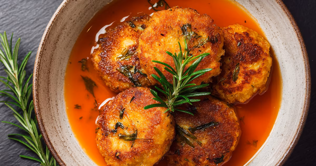 Tortitas de romero con salsa de chile guajillo: una receta clásica llena de sabores intensos