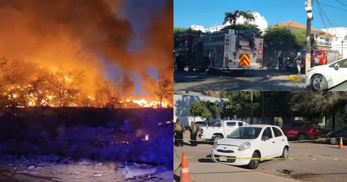 Últimas noticias de Sinaloa: incendio en basurón de Culiacán y asesinato de mujer frente a hospital en Los Mochis, entre otros sucesos