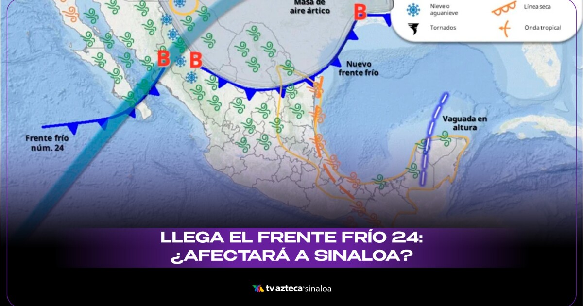 VIDEO| Frente frío 24 en México: ¿Qué impacto tendrá en Sinaloa?