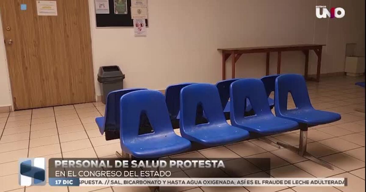 VIDEO| ¡Solicitan soluciones! Empleados del Sector Salud protestan en el Congreso del Estado en Culiacán