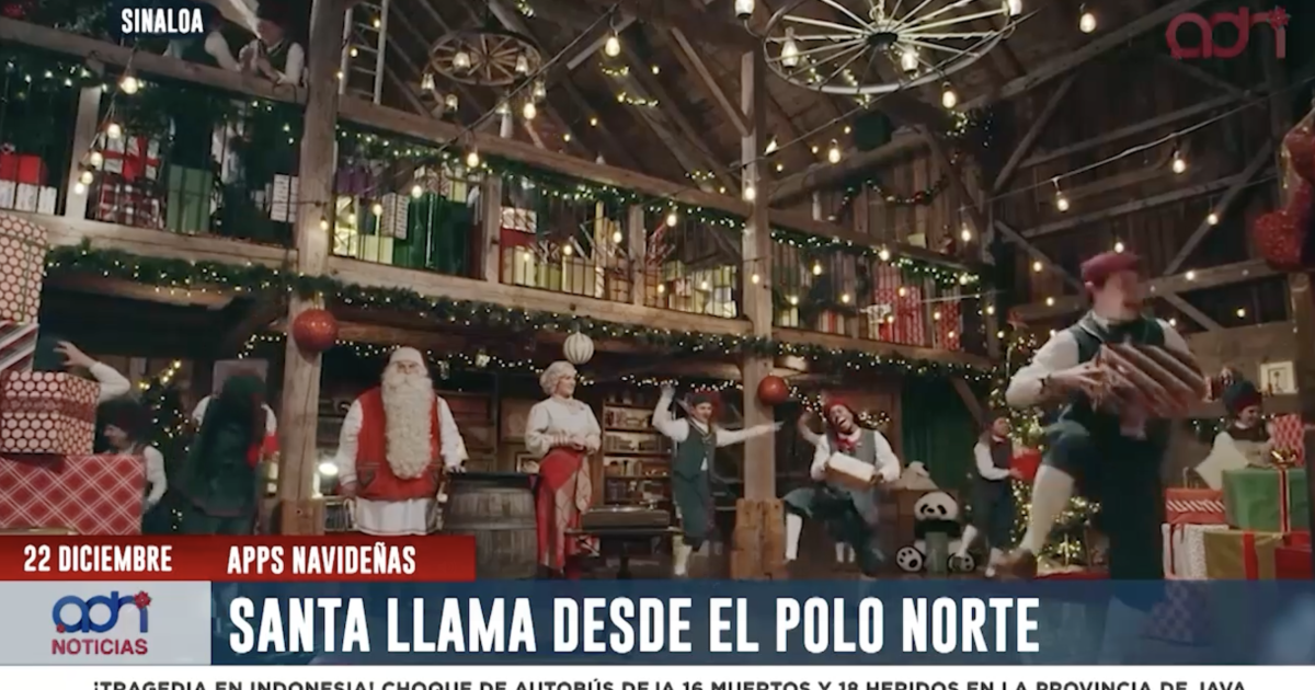 VIDEO|¡Aplicaciones Navideñas! Mensajes de Papá Noel desde el Polo Norte