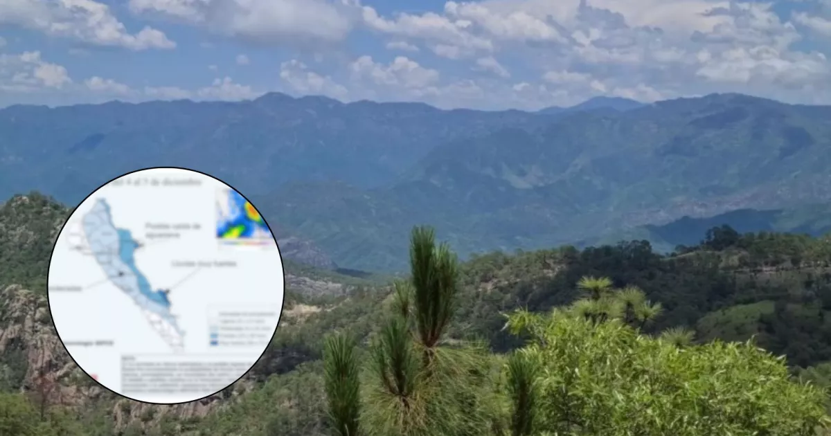 ¡Prepárense para el frío! Se pronostica aguanieve en este rincón de Sinaloa en los próximos días.