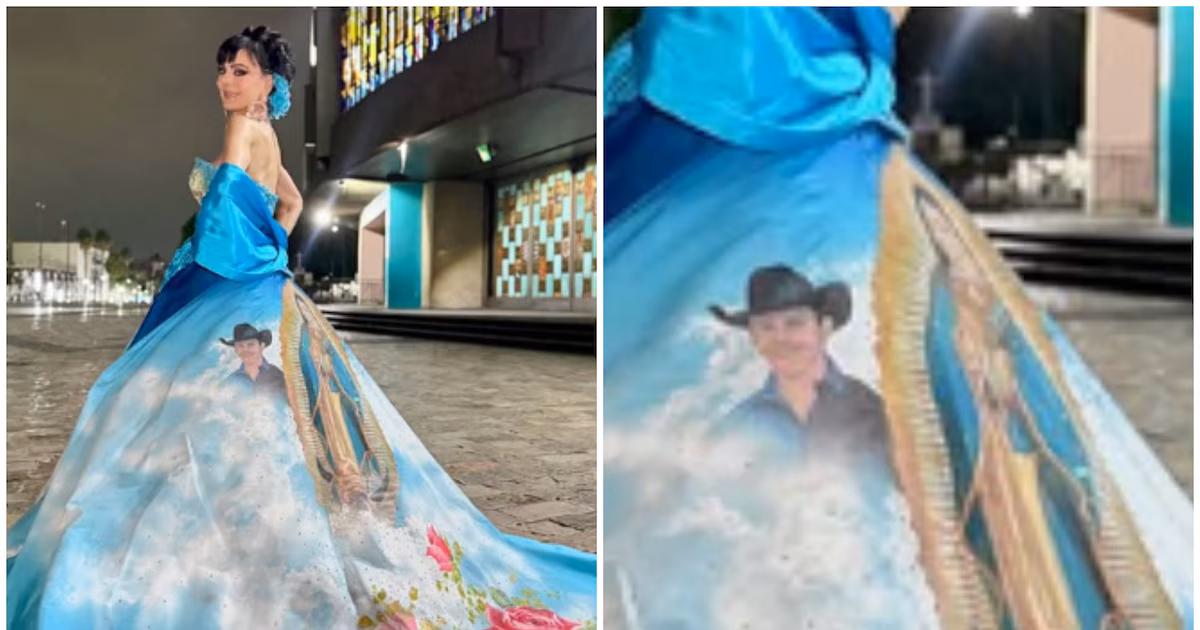¿Quién fue el creador del vestido de Maribel Guardia en la Basílica de Guadalupe con la imagen de Julián Figueroa?