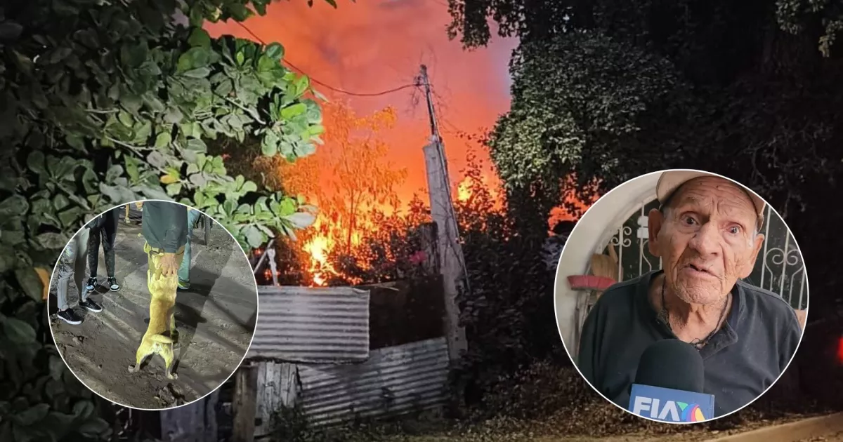 “‘Creí que todo se había terminado’: Ramón y su perro logran huir de un incendio en su hogar en Los Mochis”