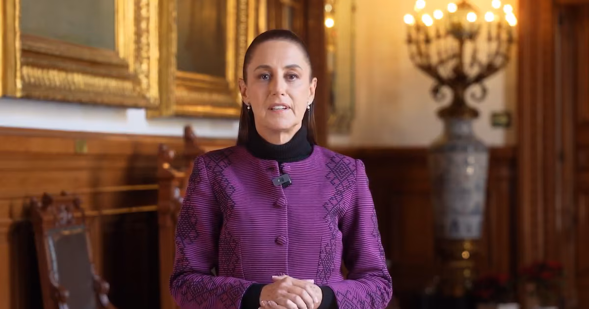 Claudia Sheinbaum envía sus mejores deseos de fin de año: “Es hora de reflexionar y mirar hacia el 2026”