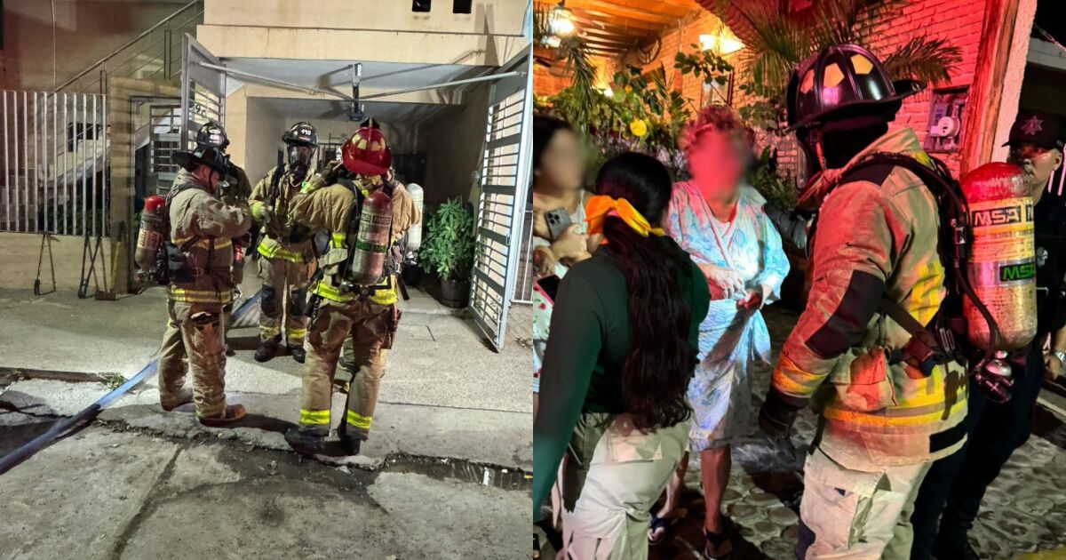 ¡Milagro en la madrugada! Rescatan a mujer de un incendio en su hogar en López Mateos, Mazatlán.