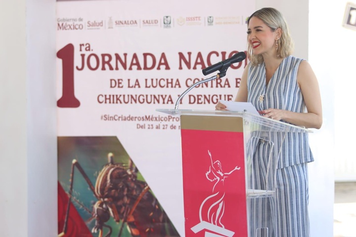 Estrella Palacios lidera el inicio de la Jornada Nacional de Lucha contra el Chikungunya y Dengue 2026 en Mazatlán