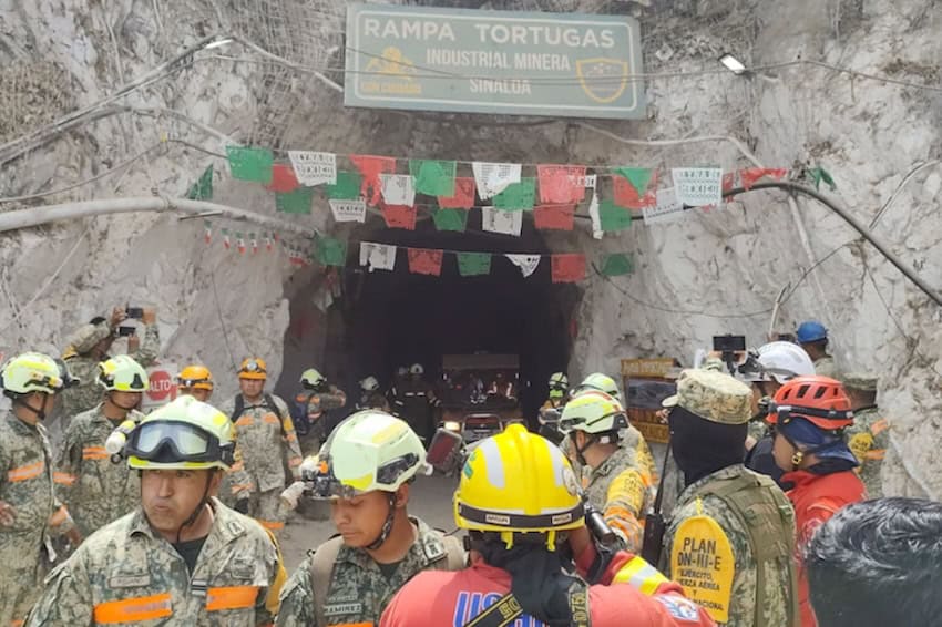 Colapso en mina de Sinaloa: Rescatan a un segundo minero, hallan a un tercero muerto y un cuarto permanece desaparecido