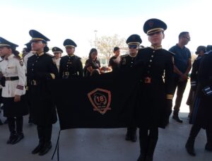 Estrella Palacios da inicio al Encuentro Nacional de Bandas de Guerra y Escoltas “Perla del Pacífico” en el puerto, del 24 al 26 de abril, con la participación de 18 estados de México.
