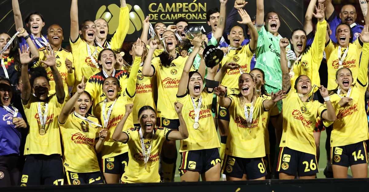 El Club América Femenil se impone ante Tigres Femenil en la final del Campeón de Campeonas.