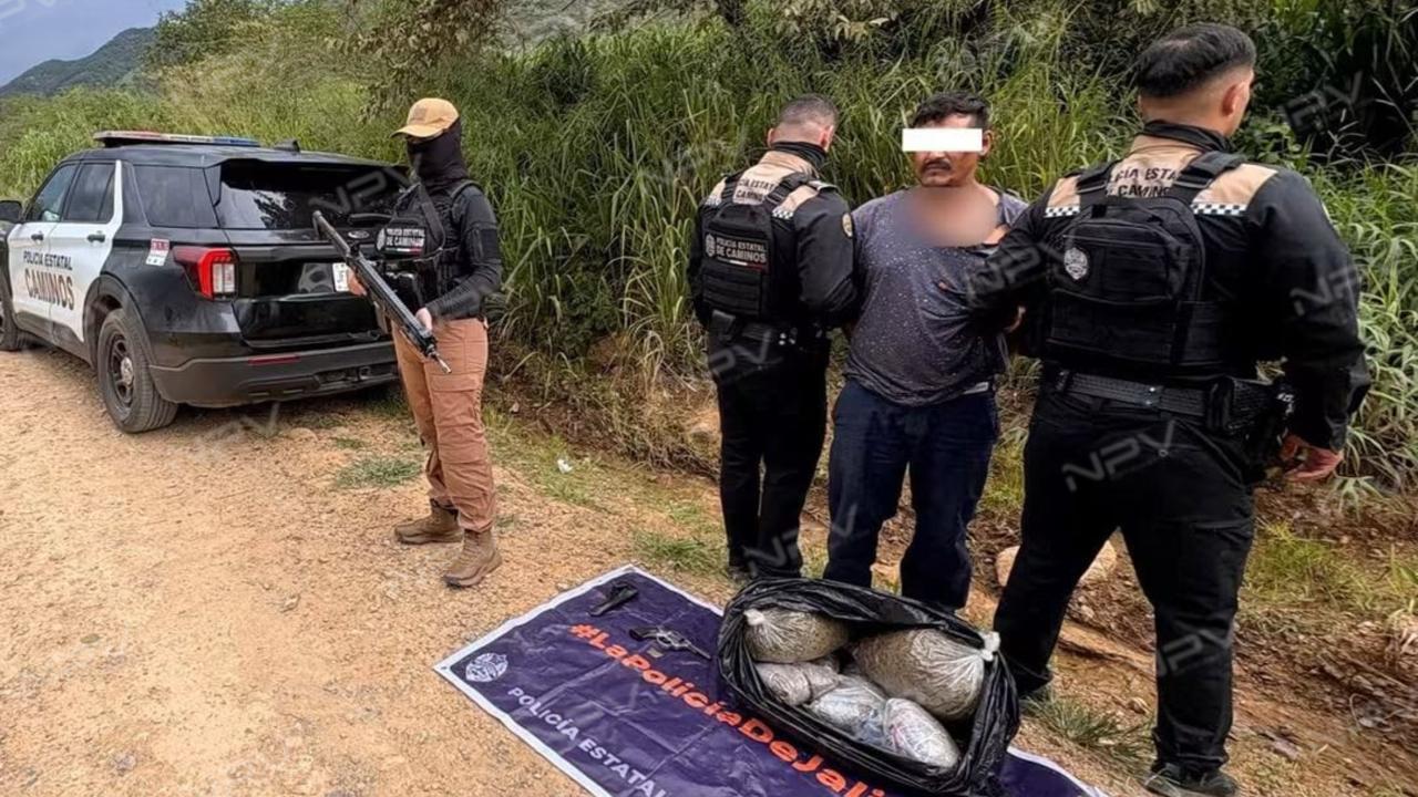 Detienen a un hombre armado tras intensa persecución en la sierra de Talpa