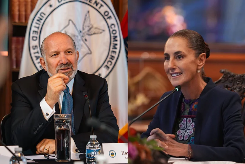 Un vuelo cancelado convierte la reunión Sheinbaum-Lutnick sobre el T-MEC en un encuentro virtual, pero sigue siendo 'muy útil'